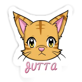 Jutta Autocollant Chat Image