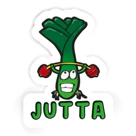 Sticker Weight Lifter Jutta Image