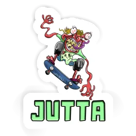 Skateboarder Sticker Jutta Image