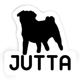 Pug Sticker Jutta Image