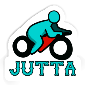 Motorbike Driver Sticker Jutta Image