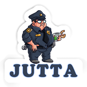 Sticker Jutta Police Officer Image