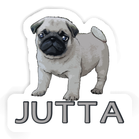 Pug Sticker Jutta Image