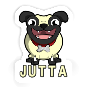 Sticker Pug Jutta Image