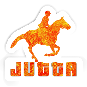 Horse Rider Sticker Jutta Image