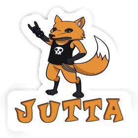 Rocker Fox Sticker Jutta Image