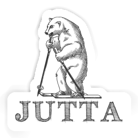 Sticker Skier Jutta Image