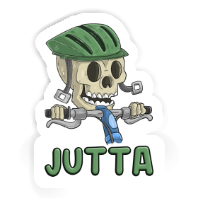 Sticker Bicycle Rider Jutta Image