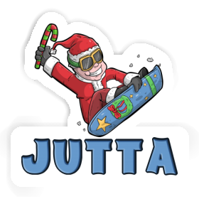 Jutta Sticker Snowboarder Image