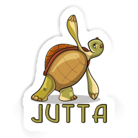 Jutta Sticker Yoga Turtle Image