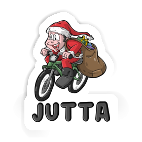 Sticker Jutta Bicycle Rider Image