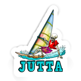 Sticker Jutta Surfer Image