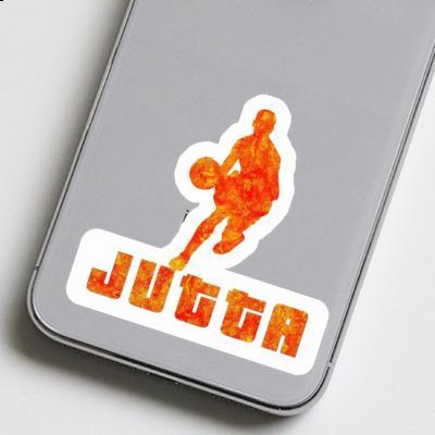 Sticker Jutta Basketballspieler Notebook Image