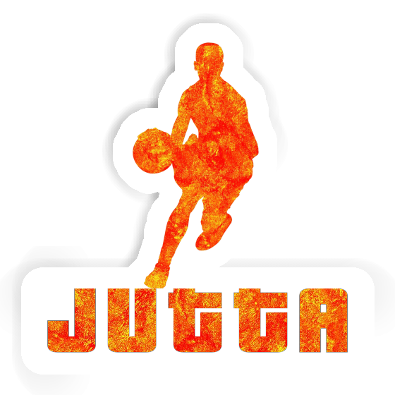 Basketball Player Sticker Jutta Laptop Image