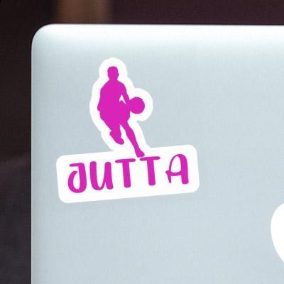 Sticker Jutta Basketballspieler Notebook Image