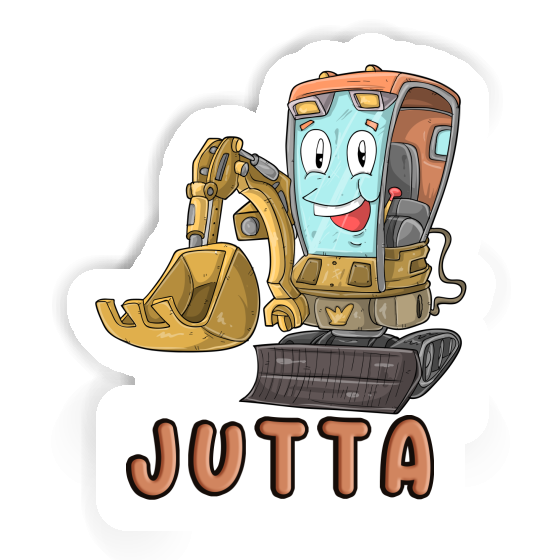 Jutta Sticker Kleiner Bagger Notebook Image