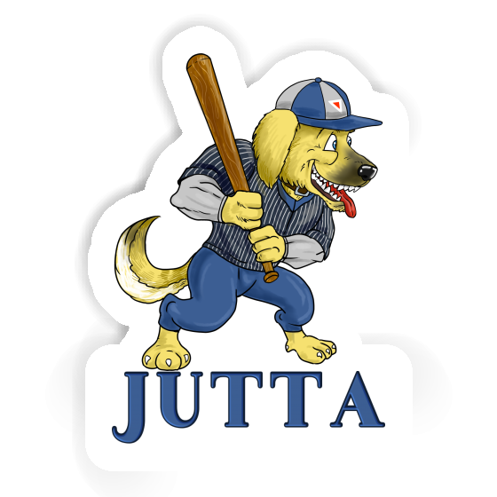 Jutta Sticker Baseball-Hund Image