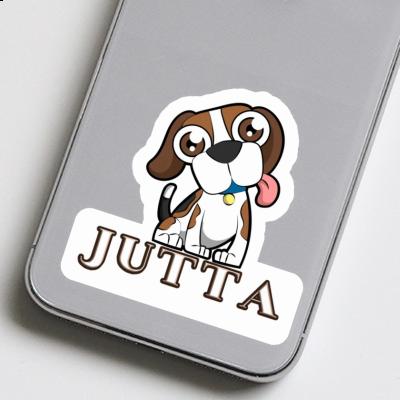 Aufkleber Jutta Beagle Gift package Image