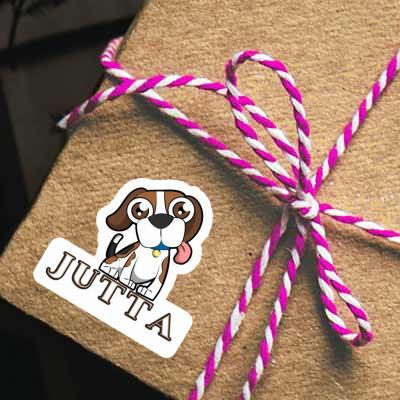 Aufkleber Jutta Beagle Gift package Image