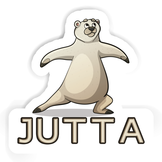 Yoga Bear Sticker Jutta Image