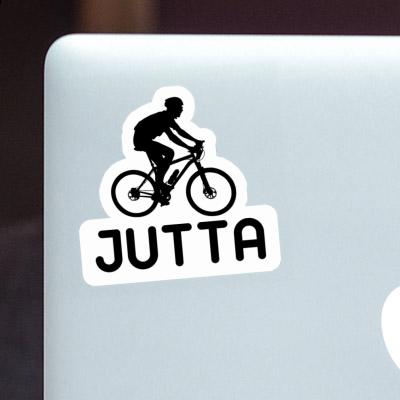 Biker Sticker Jutta Notebook Image