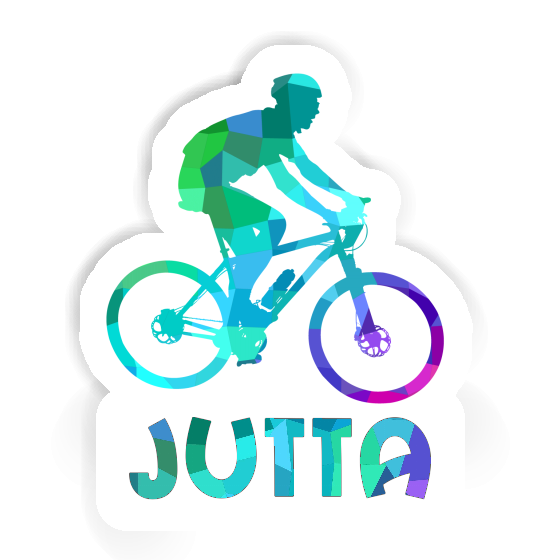 Sticker Biker Jutta Notebook Image