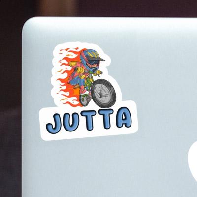 Biker Sticker Jutta Laptop Image