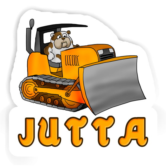 Sticker Jutta Bulldozer Notebook Image