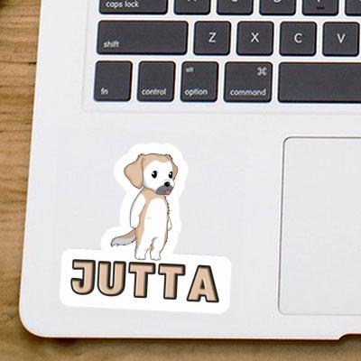 Jutta Autocollant Golden Retriever Laptop Image