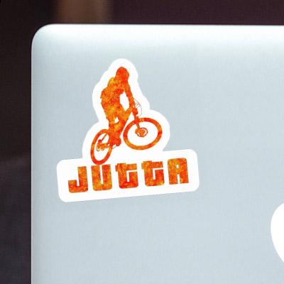 Sticker Downhiller Jutta Notebook Image