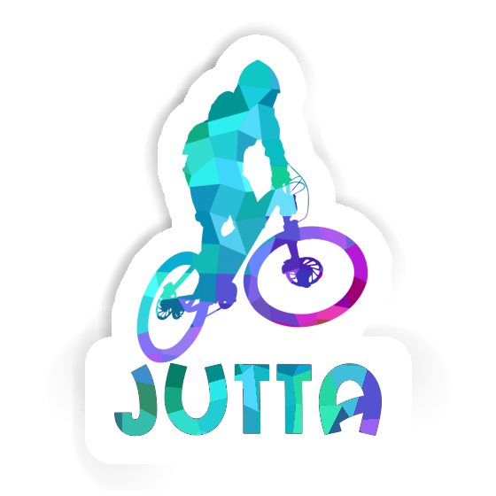 Jutta Sticker Downhiller Laptop Image