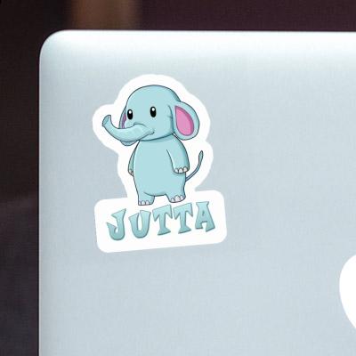 Sticker Elefant Jutta Laptop Image