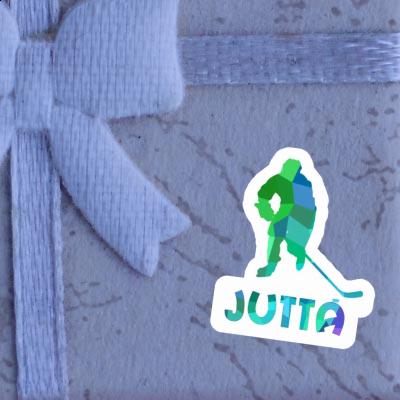 Sticker Jutta Hockey Player Notebook Image