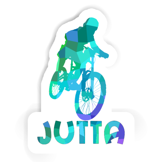 Sticker Freeride Biker Jutta Laptop Image