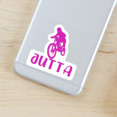 Sticker Freeride Biker Jutta Image