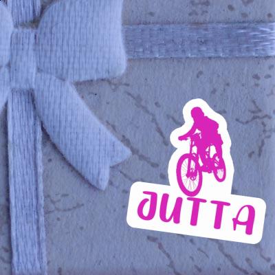 Sticker Freeride Biker Jutta Laptop Image