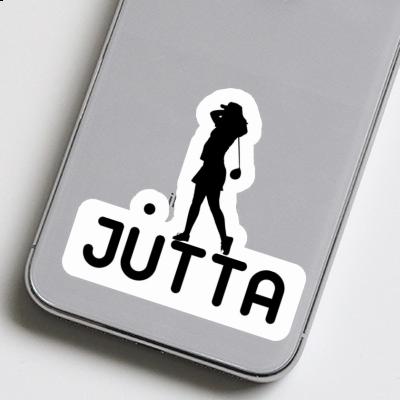 Autocollant Golfeuse Jutta Laptop Image