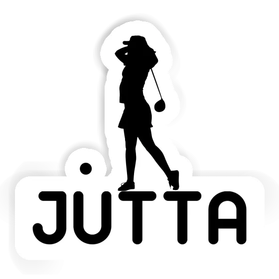 Autocollant Golfeuse Jutta Laptop Image