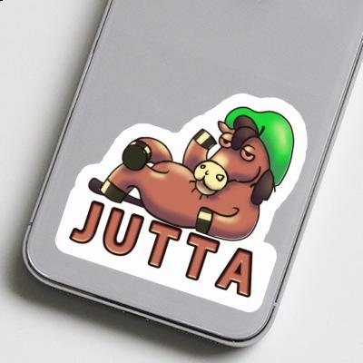 Lying horse Sticker Jutta Notebook Image