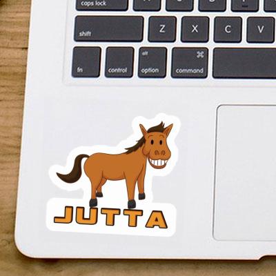 Autocollant Cheval sourire Jutta Notebook Image