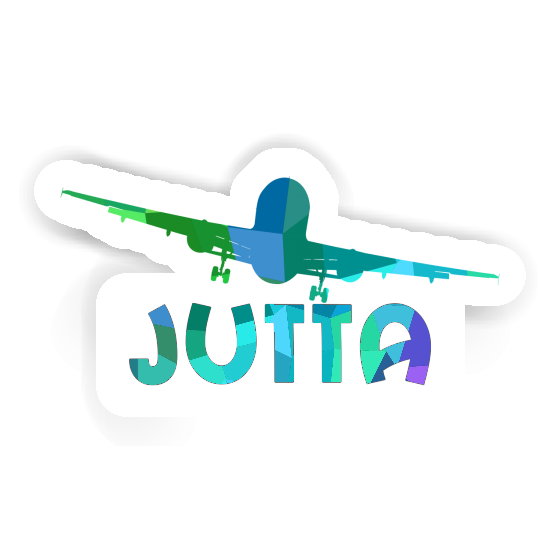 Sticker Jutta Flugzeug Laptop Image