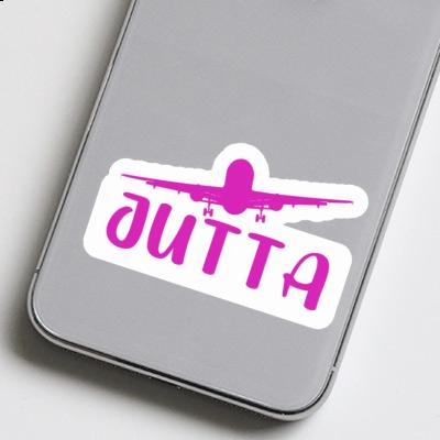 Sticker Jutta Flugzeug Laptop Image