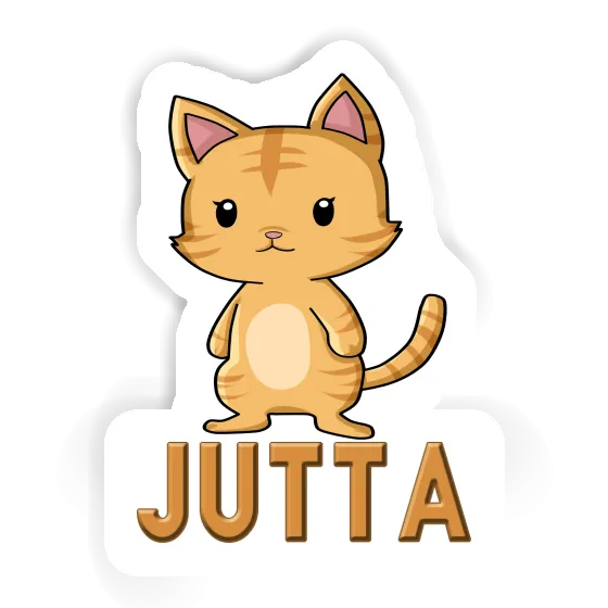 Sticker Katze Jutta Laptop Image