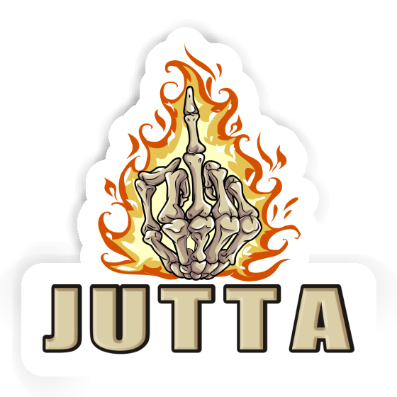 Sticker Mittelfinger Jutta Image