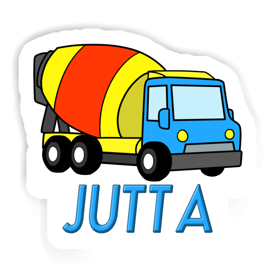 Jutta Sticker Mixer Truck Notebook Image