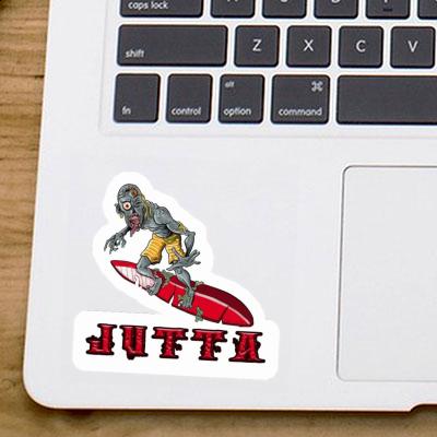 Sticker Jutta Surfer Image