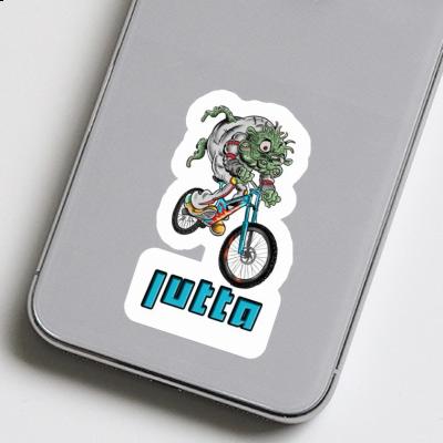 Sticker Biker Jutta Laptop Image