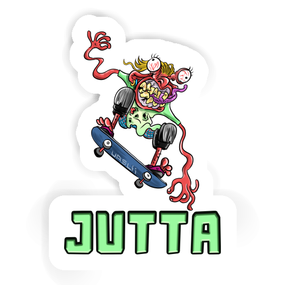 Skateboarder Sticker Jutta Image