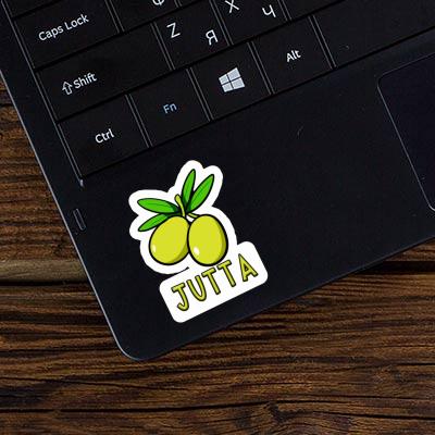 Jutta Sticker Olive Laptop Image