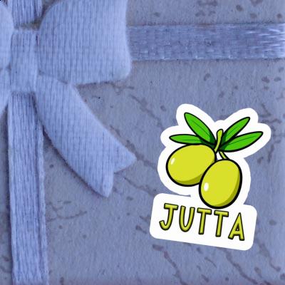 Jutta Sticker Olive Notebook Image